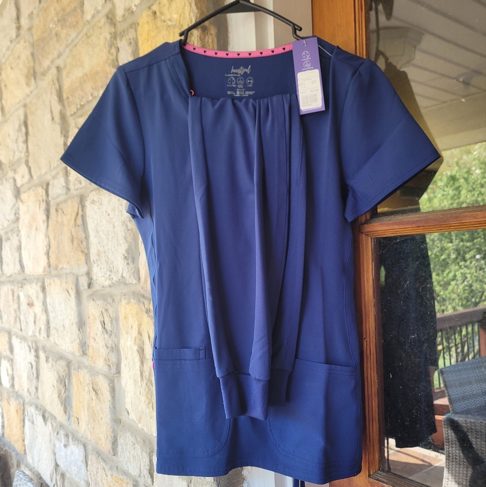 Heartsoul Women's Navy Scrub Set